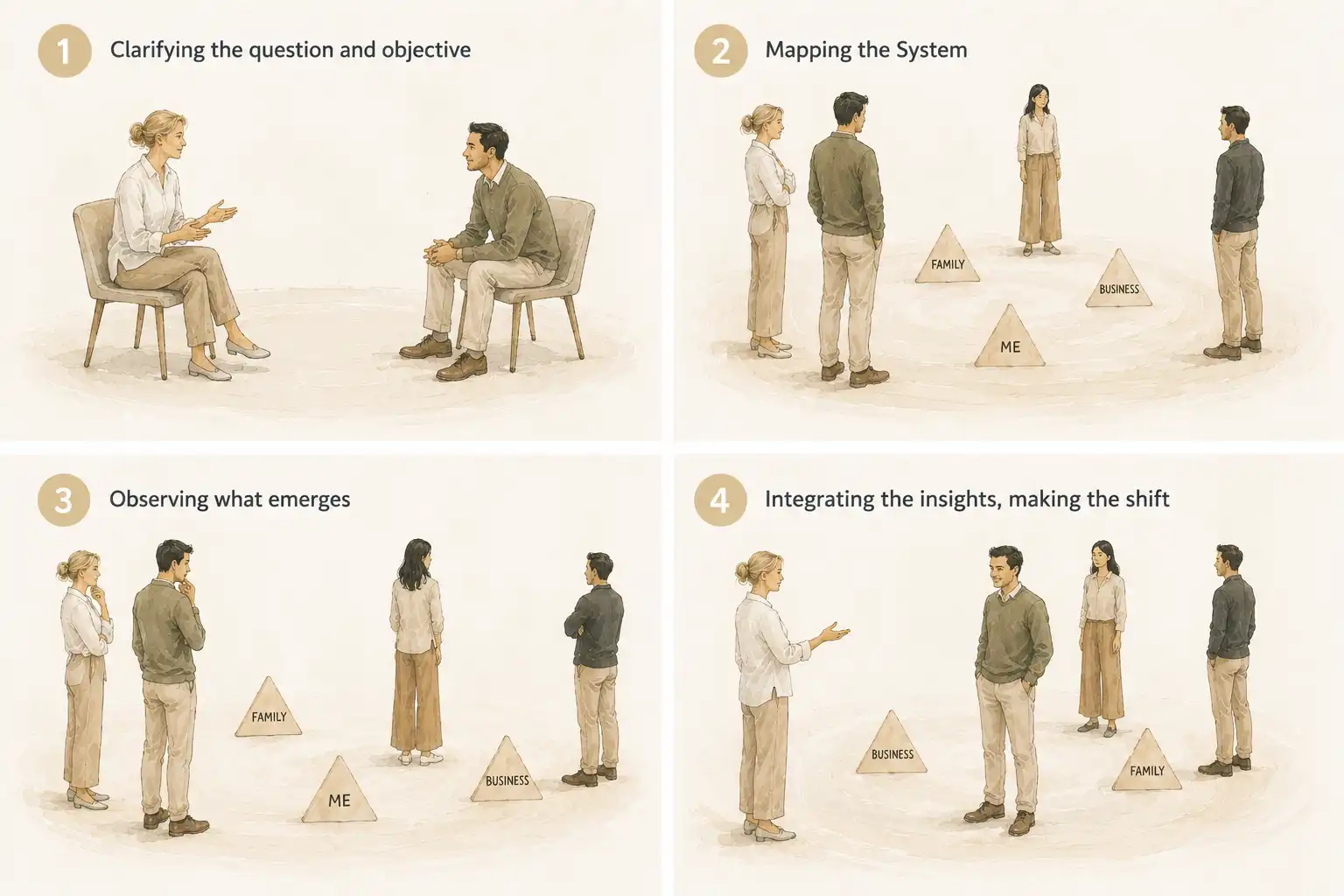 how constellations process works to shift your thinking